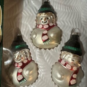 Vintage Glass Christmas ornaments, 3